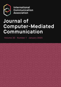 Cover of the Journal of Computer-Mediated Communication 30.1